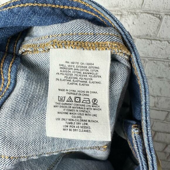 Anthropologie Pilcro and the Letterpress Jeans Crop Flare Denim Pants Blue 30 - Picture 6 of 8